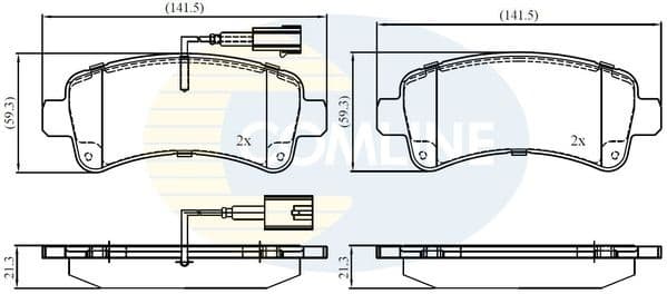 Brake Pad Set, disc brake CBP12395