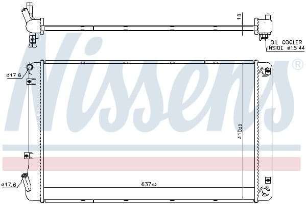 Radiator, engine cooling 606608