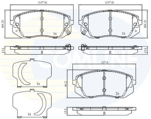 Brake Pad Set, disc brake CBP32529
