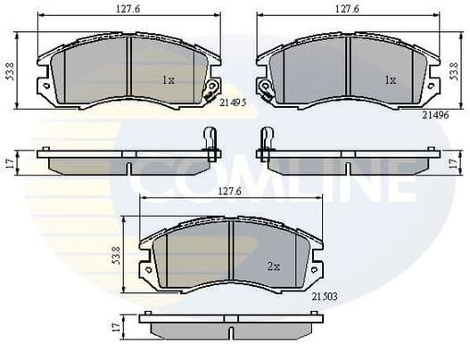 Brake Pad Set, disc brake CBP3127