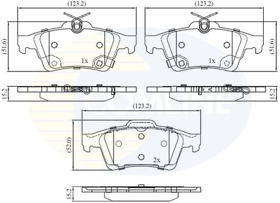 Brake Pad Set, disc brake CBP32397