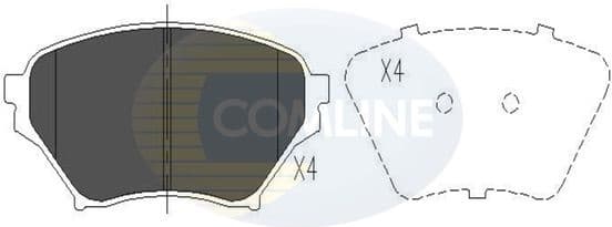 Brake Pad Set, disc brake CBP01206