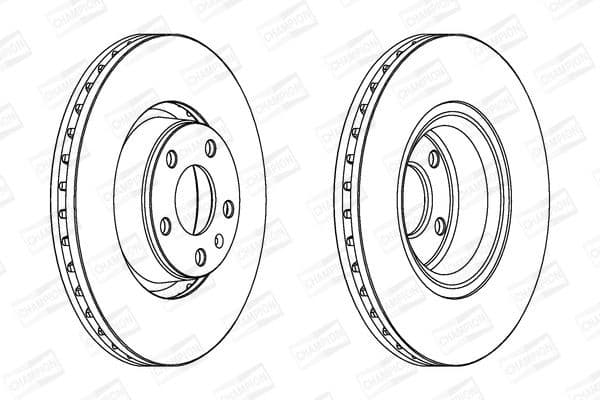 Brake disc, 1pcs FRONT 562265CH-1 - image 2