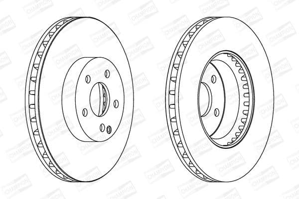 Brake disc, 1pcs FRONT 562647CH-1 - image 2