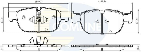 Brake pads front CBP02399