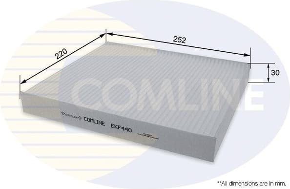 Filter, cabin air EKF440
