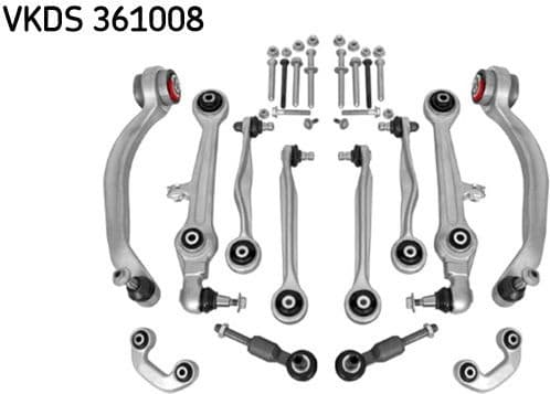 Control/Trailing Arm Kit, wheel suspension VKDS 361008