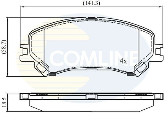 Brake pads front CBP02423