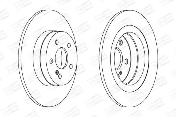 Brake discs kit rear, (2pcs) 562620CH - image 2