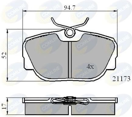 Brake Pad Set, disc brake CBP0361