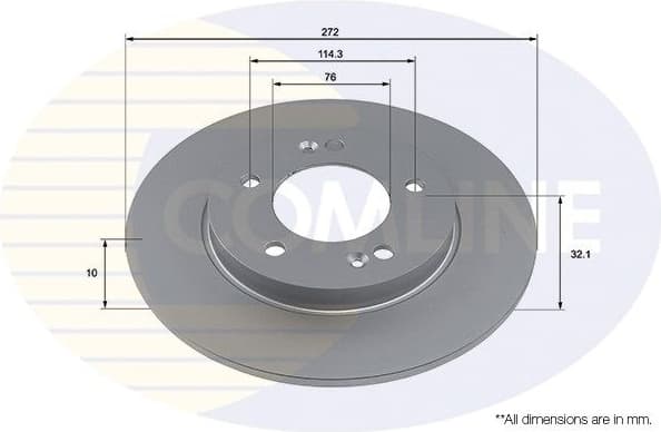Brake Disc COATED ADC4064