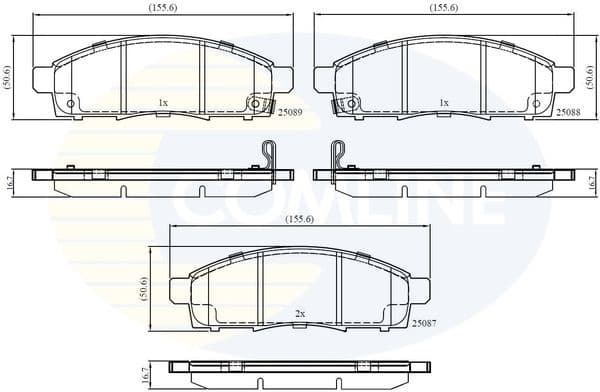 Brake Pad Set, disc brake CBP32427