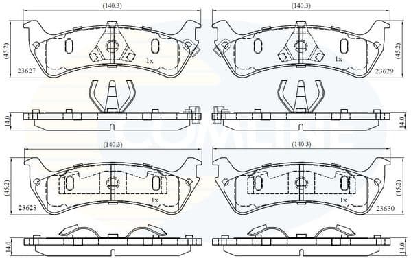 Brake Pad Set, disc brake CBP31015
