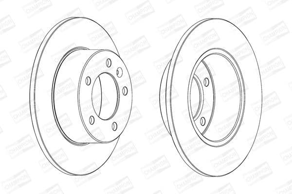 Brake discs kit rear, (2pcs) 562714CH - image 2