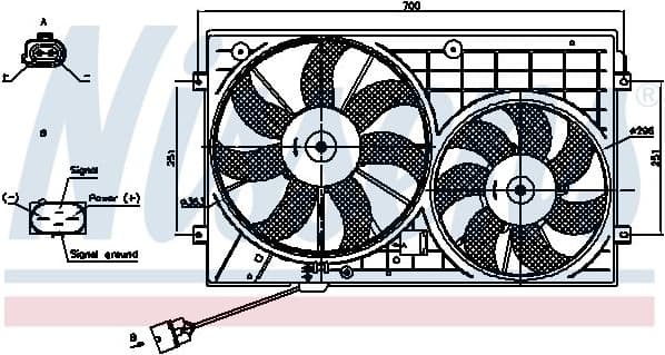Fan, engine cooling 85644