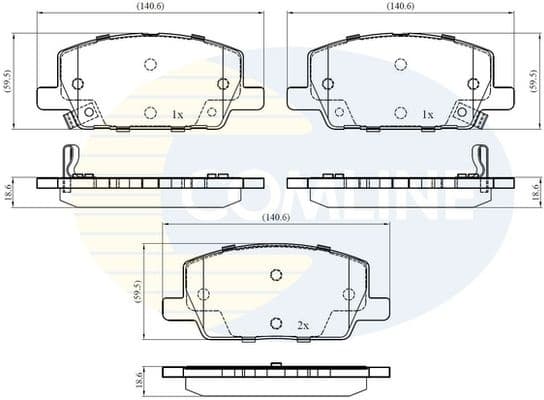 Brake pads front CBP32437