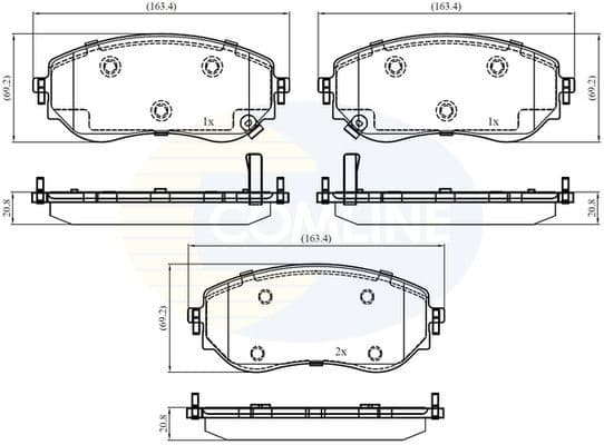 Brake Pad Set, disc brake CBP32457
