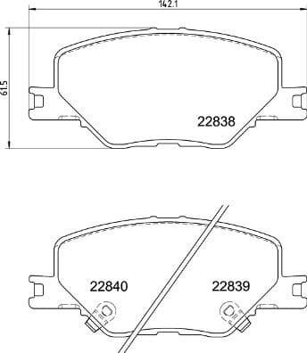 Brake Pad Set, disc brake PRIME LINE P59096