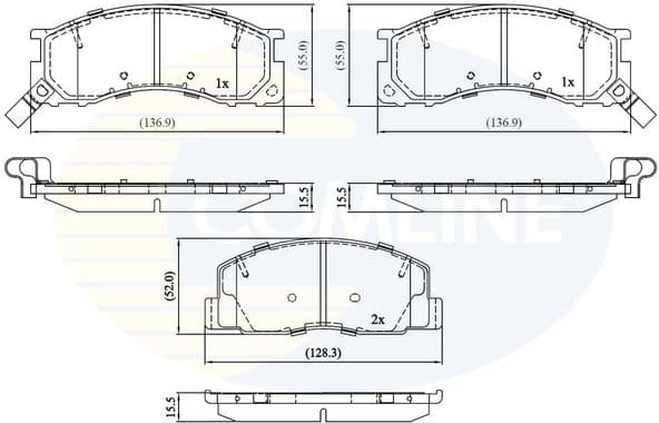 Brake Pad Set, disc brake CBP3746