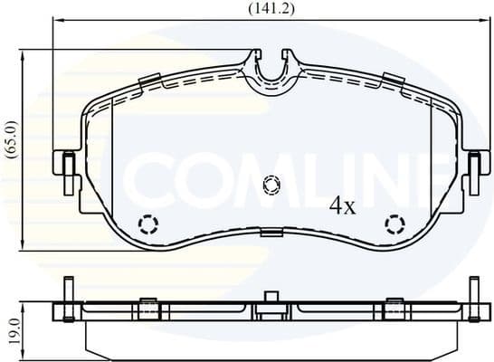 Brake pads rear CBP02387