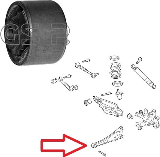 Silentblock rear axle 516214