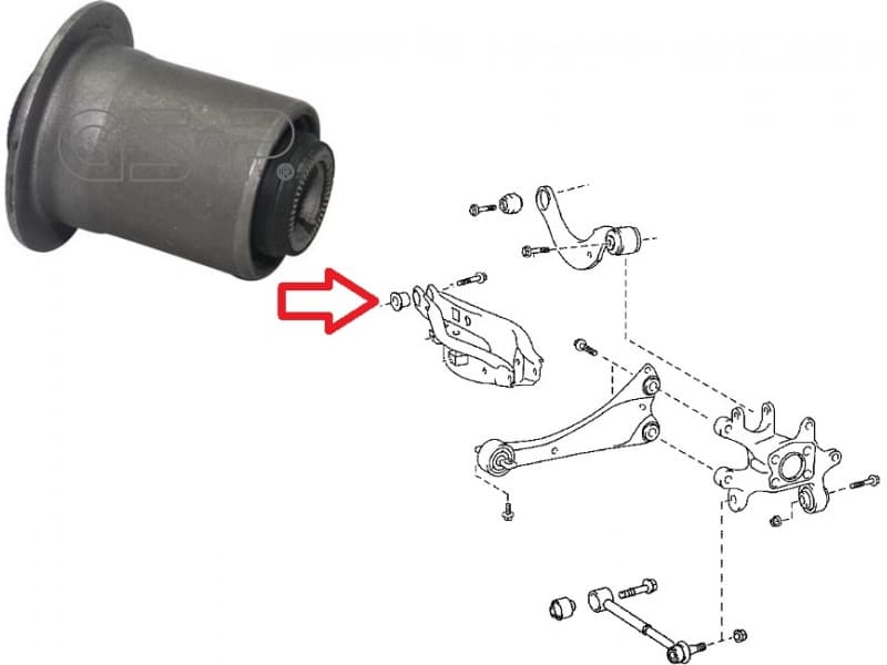 Silentblock rear axle 516229