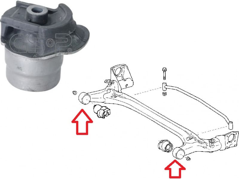 Silentblock rear axle 514939