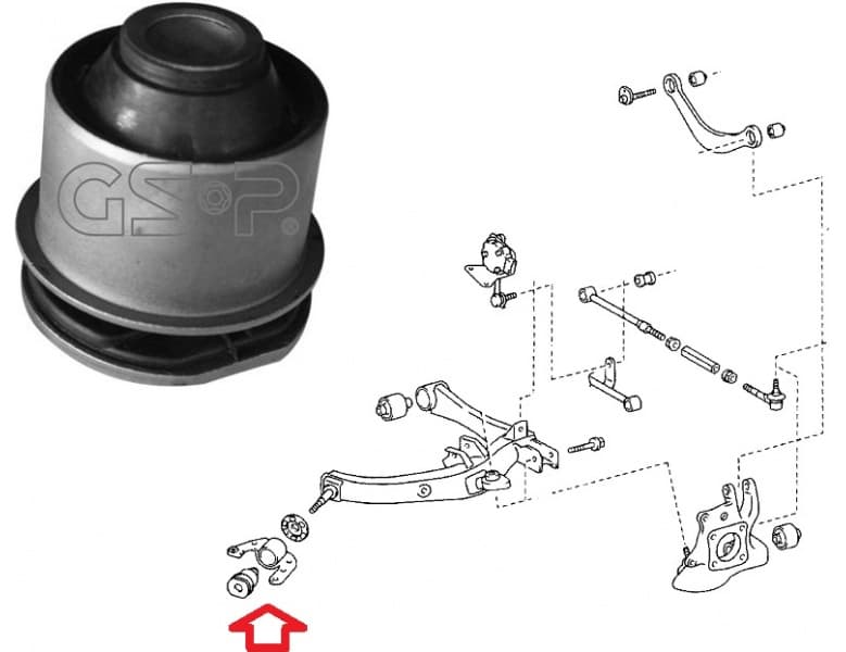 Silentblock rear axle 514880