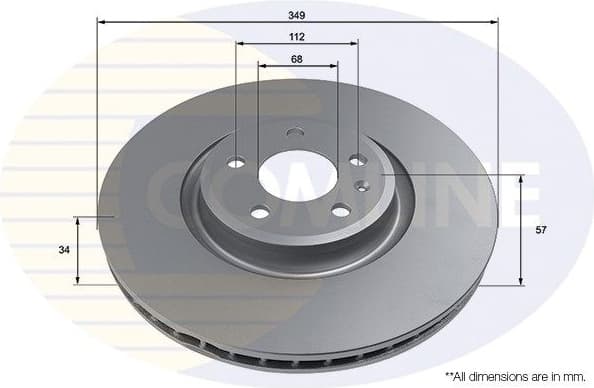 Brake Disc COATED ADC4010V