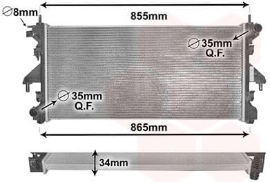 Radiator, engine cooling 40002308