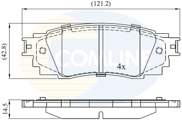 Brake pads rear CBP02430