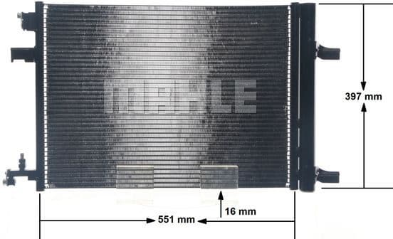 Condenser, air conditioning BEHR AC 636 000S - image 12