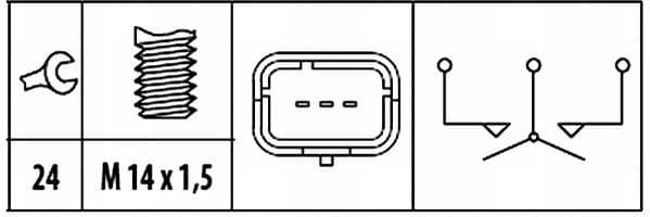 Switch, reverse light 6ZF 181 612-071 - image 2
