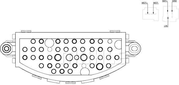 Regulator, interior blower BEHR ABR 22 000S