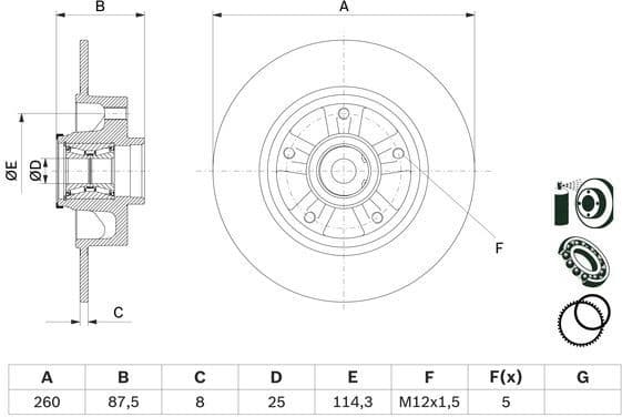 Brake Disc 0986479E79