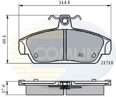 Brake Pad Set, disc brake CBP0467