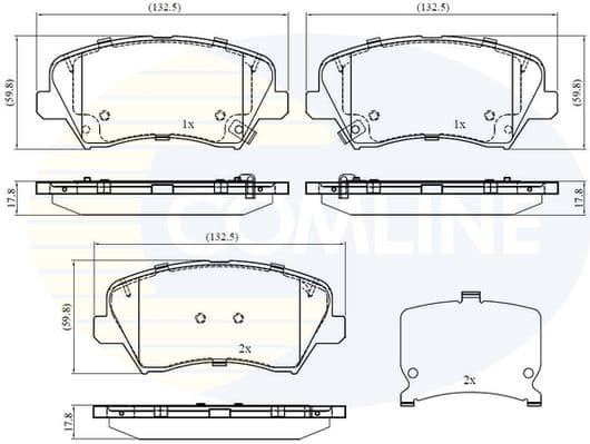 Brake Pad Set, disc brake CBP32408