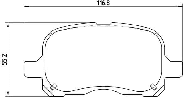 Brake pads front HANZE H741