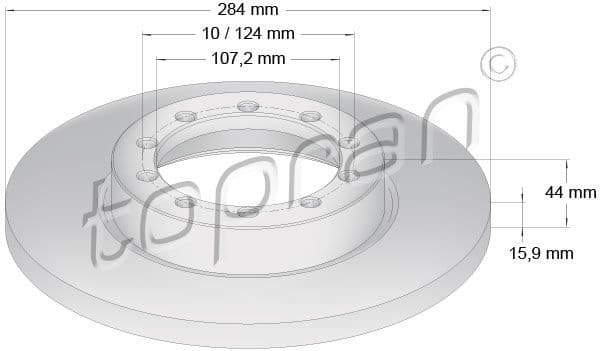 Brake Disc COATED 304 616