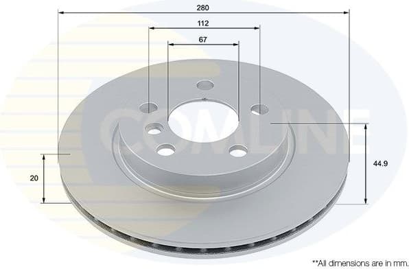 Brake Disc COATED ADC5028V