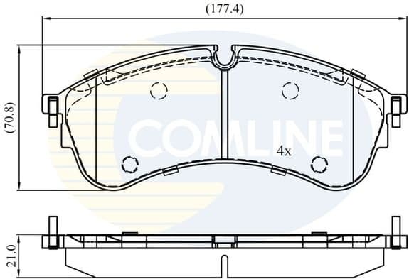 Brake Pad Set, disc brake CBP02400