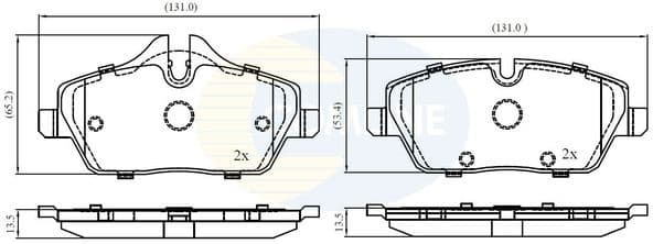 Brake Pad Set, disc brake CBP02444