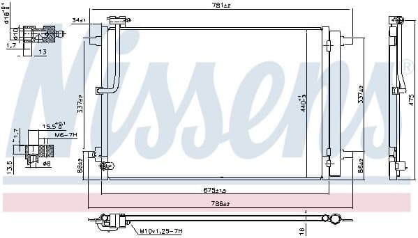 Condenser, air conditioning ** FIRST FIT ** 941077