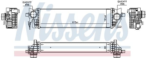 Charge Air Cooler ** FIRST FIT ** 96133