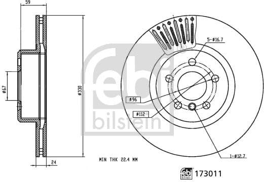 Brake Disc 173011