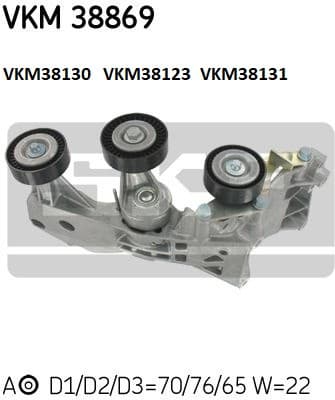 Tensioner belt VKM38869 - image 2