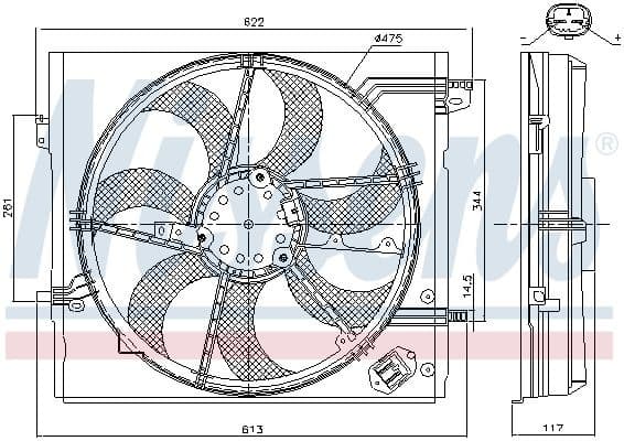 Fan, engine cooling 85935