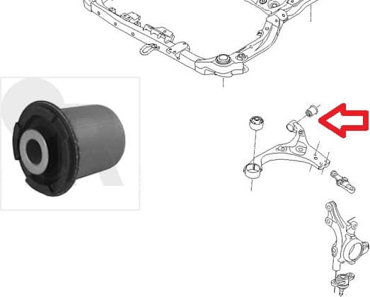 Silentblock front axle 87-08821