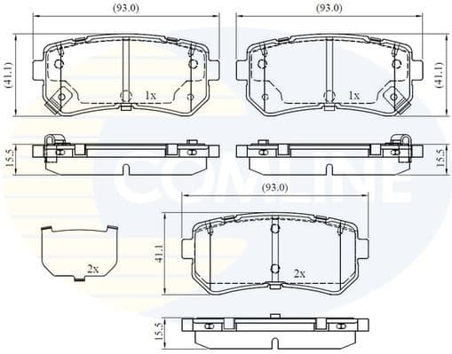 Brake Pad Set, disc brake CBP32530