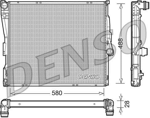 Radiator, engine cooling DRM05090